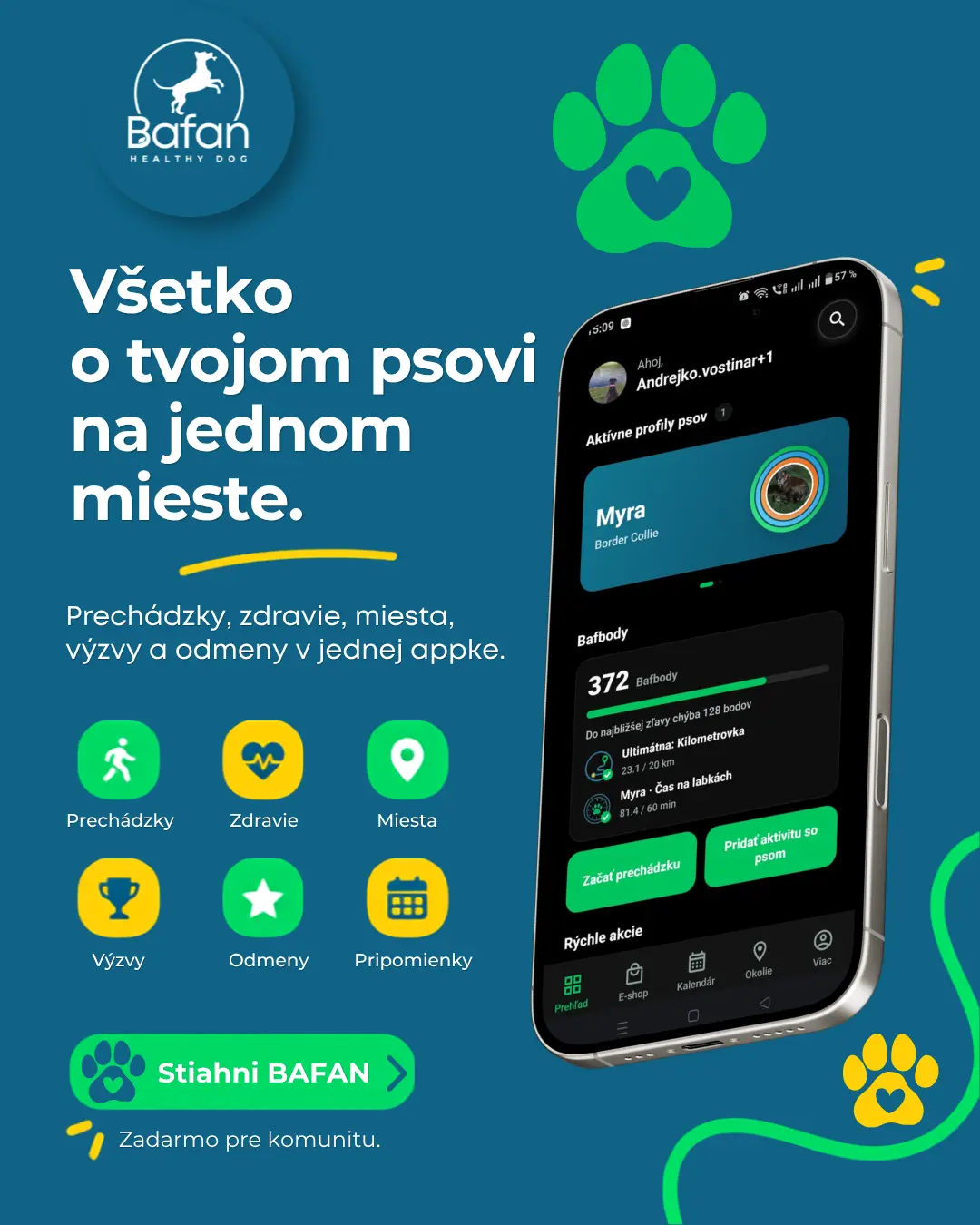 BAFAN app - všetko o psovi na jednom mieste