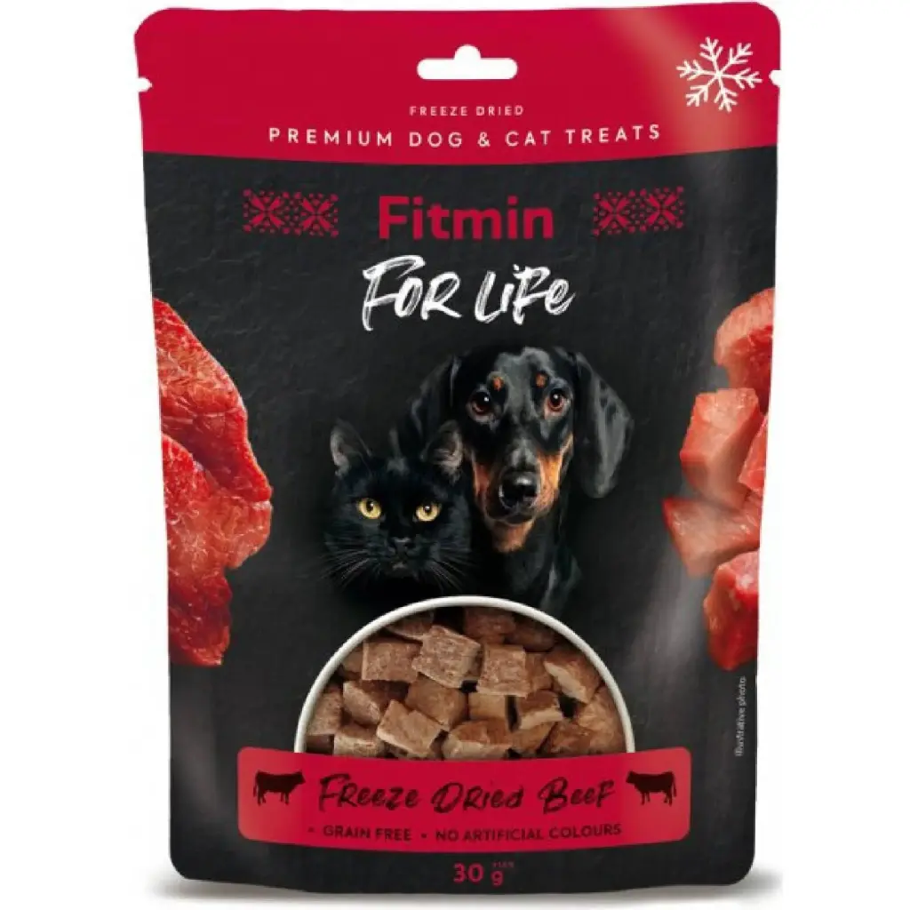  Fitmin dog For Life & cat freeze dried beef 30 g