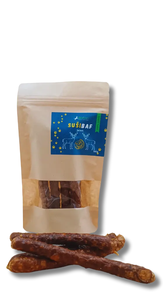 Sušibaf -jeleň klobásky - 100g