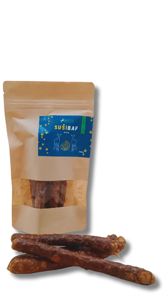 Sušibaf-srna klobásky - 100g