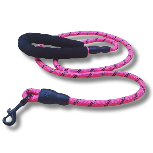 Vodítko s pohodlnou rukoväťou - 1cm x 150cm - Nylon - Ružové 
