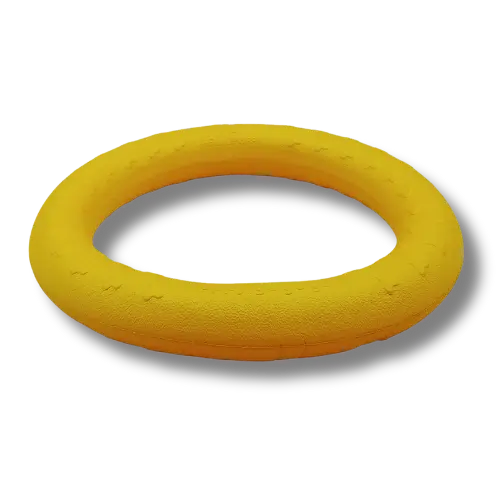 Hračka pre psa šport - EVA pena - Kruh - Žltý - 18 cm Priemer 