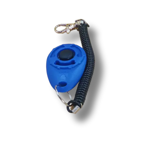 Tréningový klikr pre psa - 6.5cm - Tmavomodrý