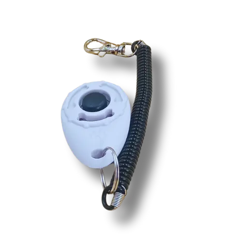 Tréningový klikr pre psa - 6.5cm - Biely