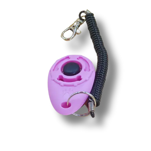 Tréningový klikr pre psa - 6.5cm - Ružový