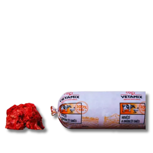  Barf - Vetamix - Hovädzia a kuracia zmes - 2kg 