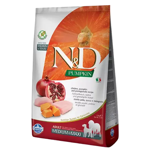 Farmina N&D dog PUMPKIN (GF) adult medium & maxi, chicken & pomegranate 12 kg