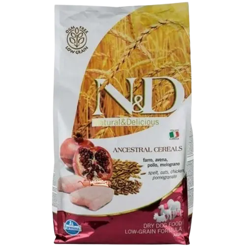 Farmina N&D dog AG adult medium & maxi, chicken, spelt, oats & pomegranate 12 kg