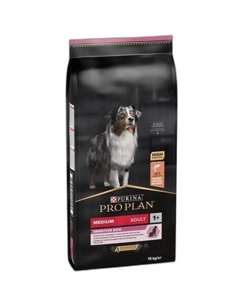 ProPlan MO Dog Adult Medium Sensitive Skin losos 14 kg