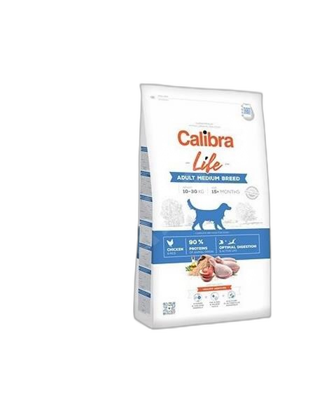 Calibra Dog Life Adult Medium Breed Chicken 12 kg