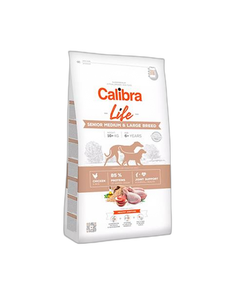 Calibra Dog Life Senior Medium & Large Chicken 12 kg