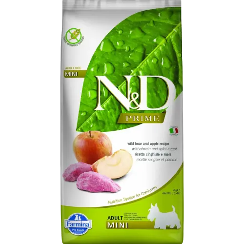 Farmina N&D dog PRIME (GF) adult mini, boar & apple 7 kg