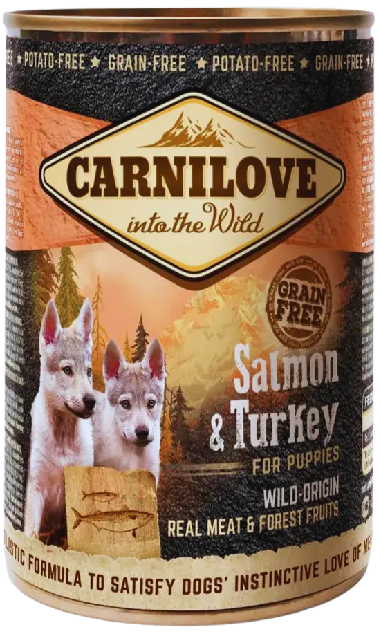 Carnilove Can Dog Wild Meat Salmon & Turkey for Puppies 400 g