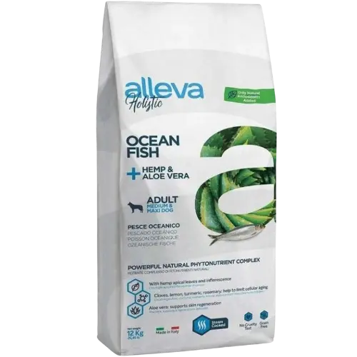 Alleva HOLISTIC dog adult medium & maxi ocean fish 12 kg