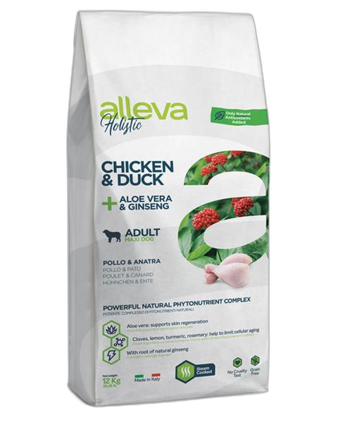 Alleva HOLISTIC dog adult maxi chicken & duck 12 kg