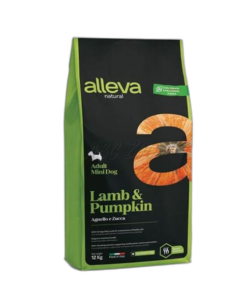 Alleva NATURAL dog adult mini lamb & pumpkin 12 kg