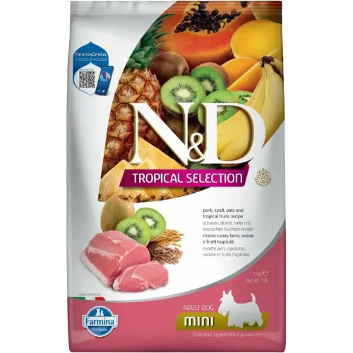 Farmina N&D dog TROPICAL SELECTION (AG) adult mini, pork 5 kg