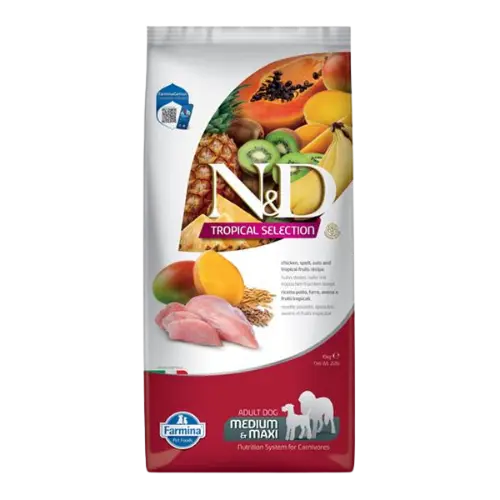 Farmina N&D dog TROPICAL SELECTION (AG) adult medium & maxi, chicken 10 kg