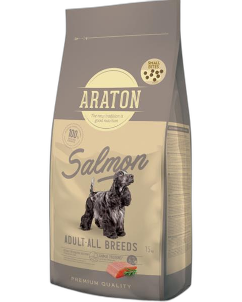 ARATON dog adult all breed salmon small 15 kg