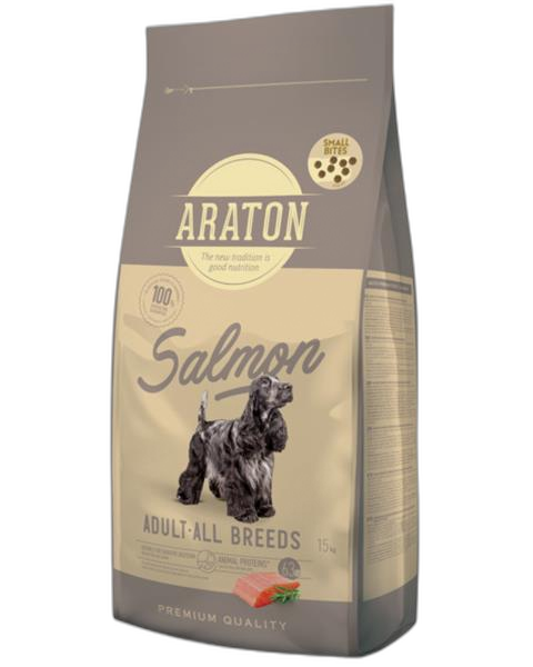 ARATON dog adult salmon small 15+1 kg