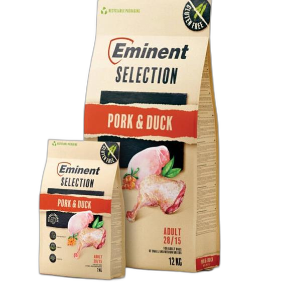 Eminent dog Selection Adult Pork & Duck 12 kg