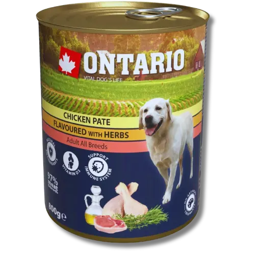 Ontario kura s bylinkami, paté 800g