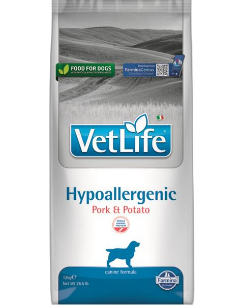 Farmina Vet Life dog hypoallergenic, pork & potato 12 kg