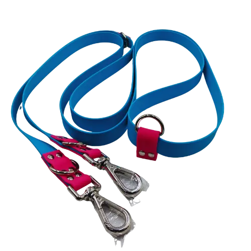 Prepínacie vodítko - vodeodolné - 320 cm - Slabo modrá/Ružová/Strieborná 