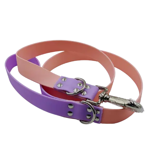 Mestské vodítko - vodeodolné - 127 cm - Svetlo ružová/Fialová/Strieborná