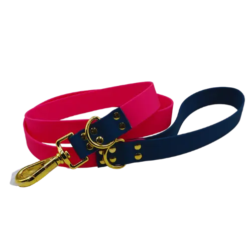 Mestské vodítko - vodeodolné - 127cm - Ružová/Modrá/Zlatá