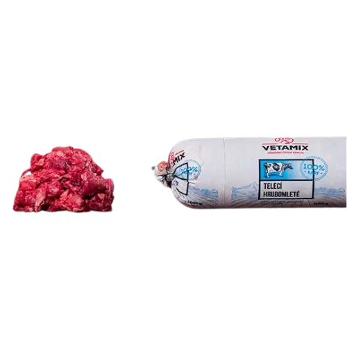  Barf - Vetamix - Teľacie hrubomleté 1 kg