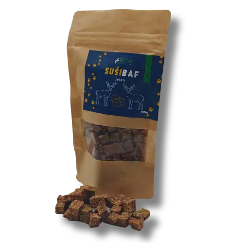Sušibaf - jelenie kocky - 100g