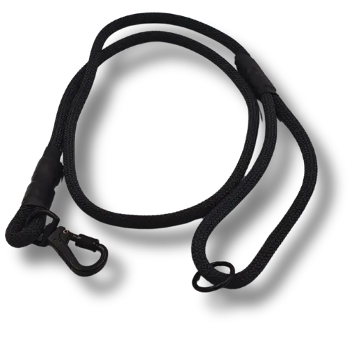 Lanové vodítko krátke - 8mm/130cm - Čierne