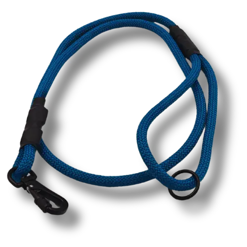 Lanové vodítko krátke - 8mm/130cm - Modré