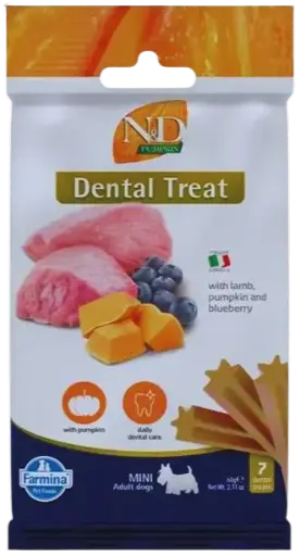 Pamlsok Farmina ND Pumpkin Dog Lamb Blueb Adult medium & maxi 100g