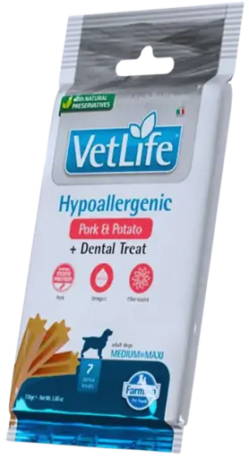Pamlsok Farmina Vet Life Dog Hypo Pork Potato Adult medium & maxi 100g
