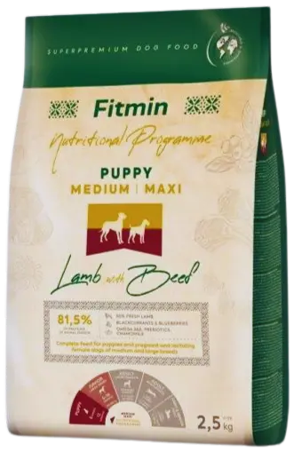 Fitmin dog medium maxi maintenance lamb-beef - 2,5 kg 