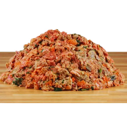 Barf - mäsový mix s lososom  - 0,5kg