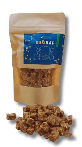 Sušibaf-zajac kocky - 100g