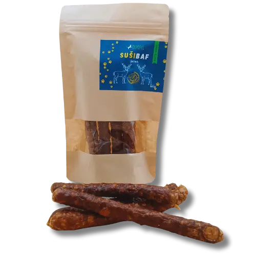 Sušibaf -jeleň klobásky - 100g