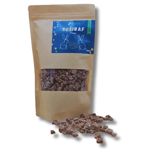 Sušibaf-zajac kocky - 250g