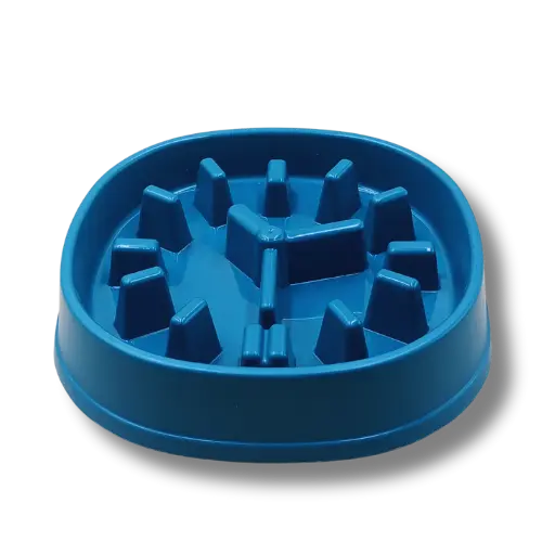 Spomalovacia miska pre psov Hodiny – 21 cm - Modrá