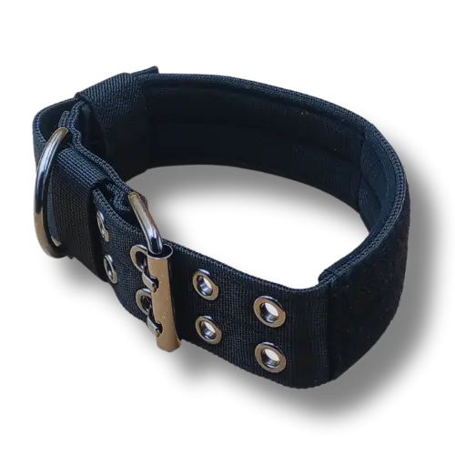 Robusný ARMY obojok - Nylon - 53x3,5cm - Čierny