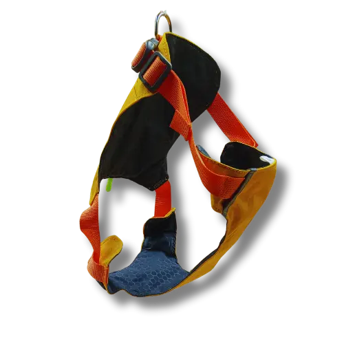 Postroj s vreckom - L - Žltý