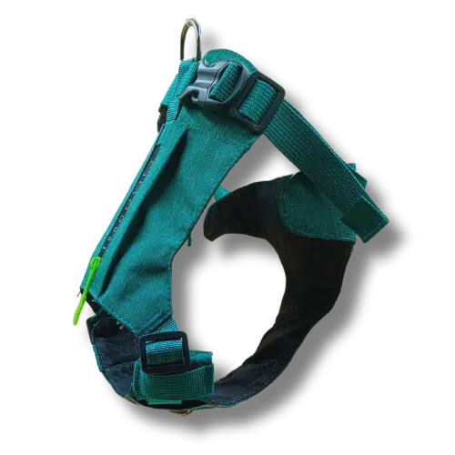 Postroj s vreckom - L - Zelený