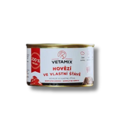 Vetamix - Hovädzie vo vlastnej šťave 400 g