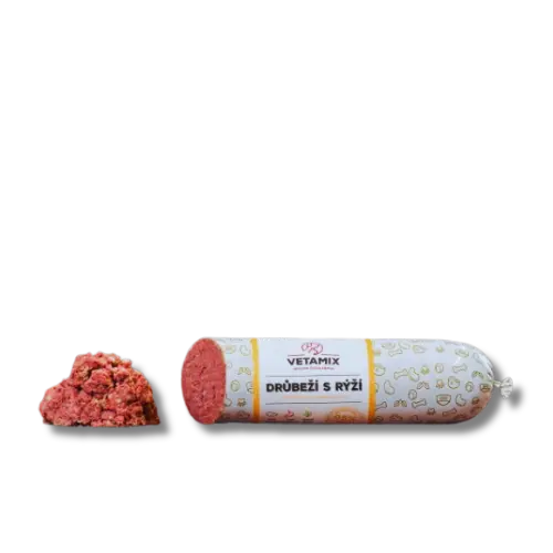 Barf - Vetamix -  Saláma - kuracia s ryžou 850 g