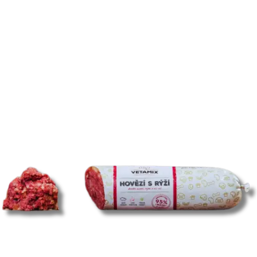 Barf - Vetamix -  Saláma - hovädzia s ryžou 850 g