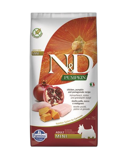 [OBC013053] Farmina N&D dog PUMPKIN (GF) adult mini, chicken & pomegranate 7 kg