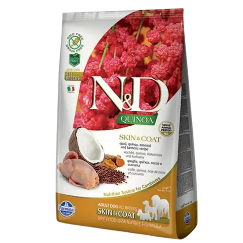 [OBC014996] Farmina N&D dog QUINOA (GF) adult all breed, skin & coat, quail 7 kg
